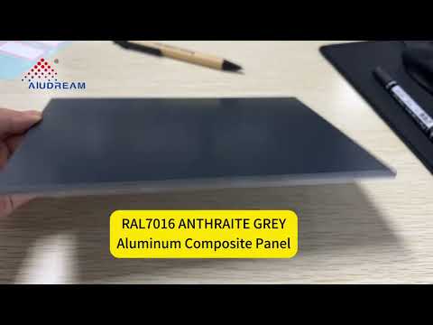 RAL 7016 Charcoal Grey Aluminum Composite Panel Sample Video