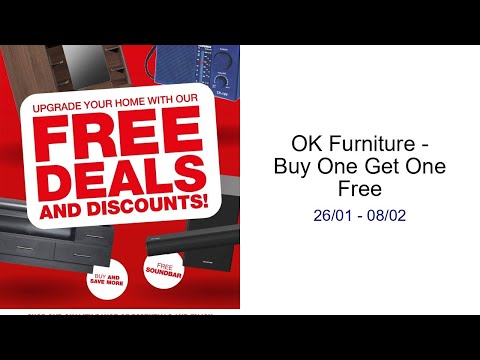 OK Furniture - Buy One Get One Free 26/01 - 08/02