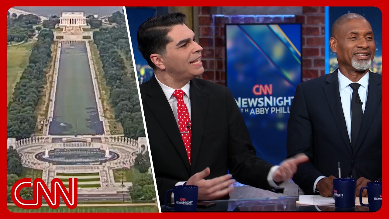 Why would anyone vandalize Trump's Reflecting Pool?