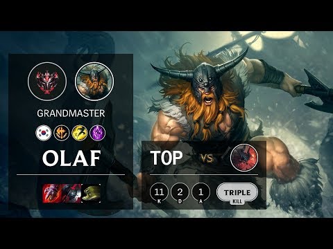 Olaf Top vs Aatrox - KR Grandmaster Patch 10.9