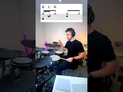Beginner Ghost Note Groove   DRUM LESSON