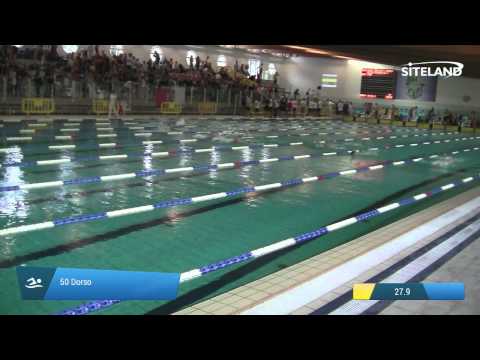 Serie 1 dei 50 Dorso  Assoluti Maschi Master - Campionati Regionali Master 2015 VENETO e FRIULI VG