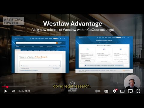 AL TV Product Walk Through: Westlaw Advantage: Deep Research + Litigation Doc Analyzer