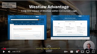 AL TV Product Walk Through: Westlaw Advantage: Deep Research + Litigation Doc Analyzer