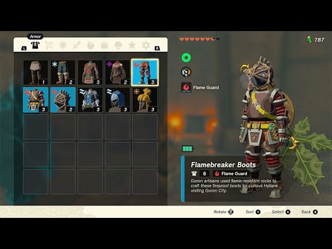 How to get Fire Resistant Equipment to enter the HQ - Zelda Tears of the Kingdom