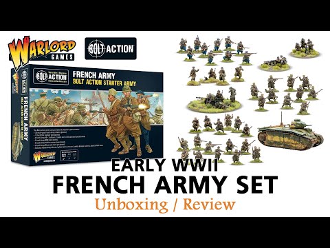 Bolt Action EARLY WAR FRENCH Army Unboxing / Review Warlord Games