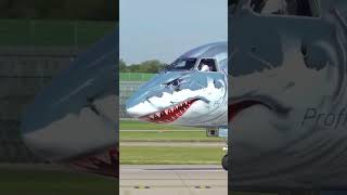 This new plane looks like a shark! #airplane  #airport  #boeing  #airbus   #brightways #aviation