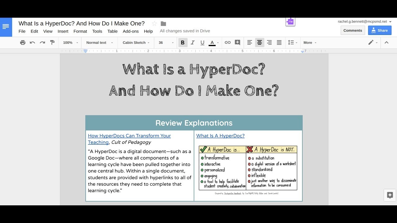 What is a HyperDoc? And How Do I Make One?
