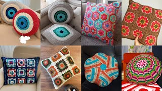 Most beautiful & stylish crochet cushion cover trendy new design ideas 2025
