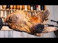Woodturning - I Rescued This Charred Wood From a Beach Bonfire…Then Made This