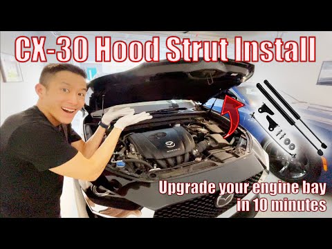Installing Hood Struts on my Mazda CX-30! (Easy DIY)
