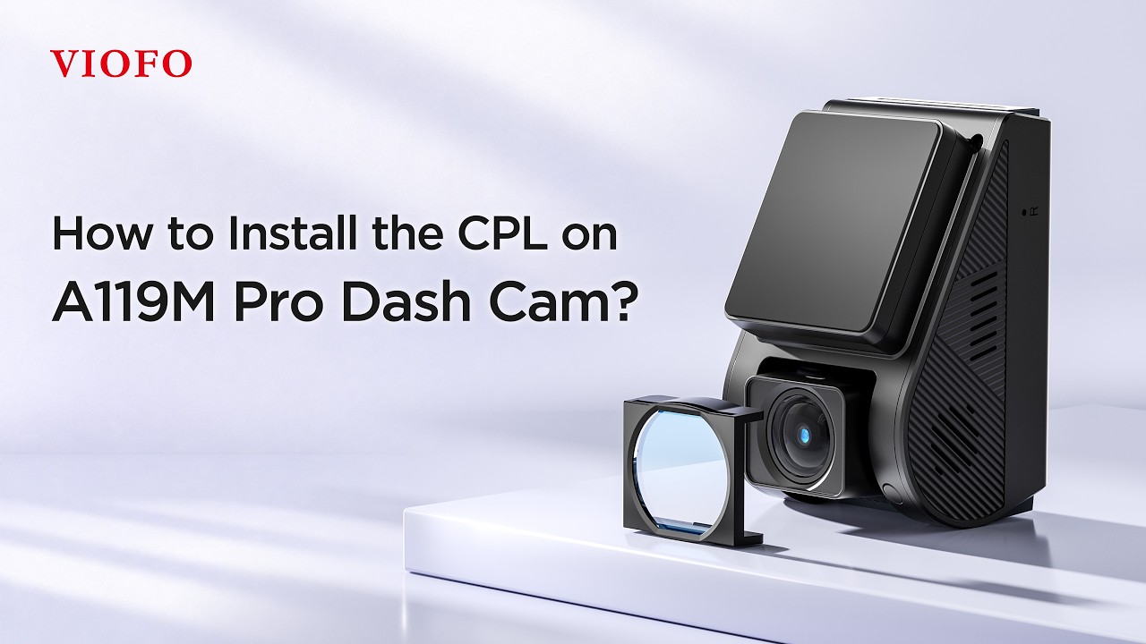 How to Install the CPL on A119M Pro Dash Cam?