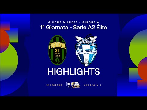 Pordenone-Real Fabrica 6-6 | Goals and highlights | Matchday 1 | Serie A2 Elite 2025/2026