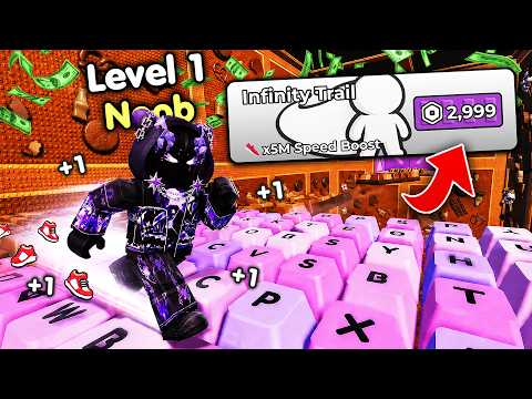Starting Over as NOOB Buying EVERYTHING in +1 Speed Keyboard Escape! (Roblox)