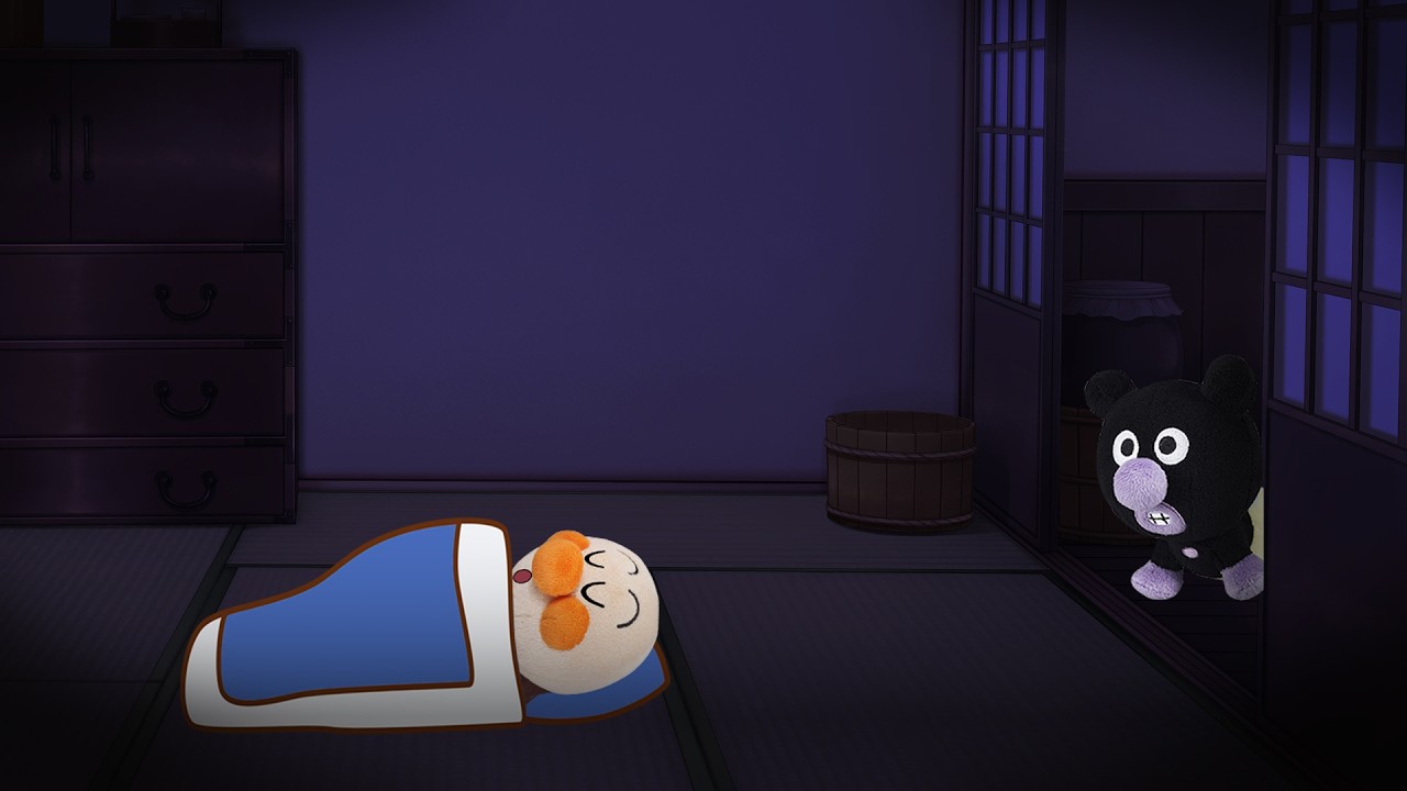 【誰かいる】赤ちゃんアンパンマンが1人でいると不審な気配がする⁉　アンパンマン　アニメ　怖い話　鬼　おばけ　寸劇　anime　animation