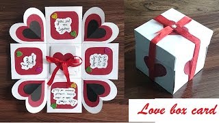 DIY - Explosion Box | Scrap Book || LOVE Greeting Card || Valentine's Day Gift Idea || Love Box Card