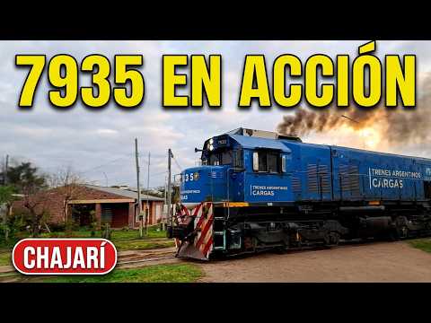 ¡TREMENDO PASO! El Ferrocarril Urquiza por Chajarí Locomotora 7935 Trenes Argentinos 24-07-2026