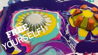Creating CHAOS with Acrylic Pour Paint!