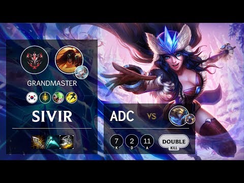 Sivir ADC vs Ezreal - KR Grandmaster Patch 10.5