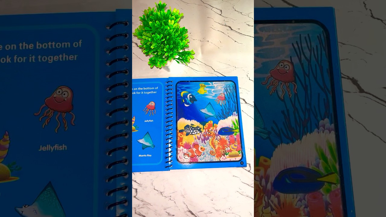Underwater world revealed with just water! 🐠🌊✨ #magicsplashbooks