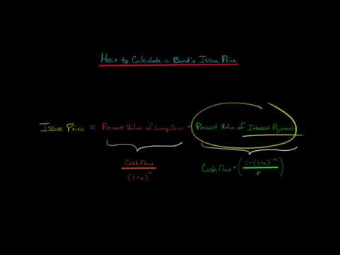 How to Calculate the Issue Price of a Bond Annual Interest Payments