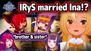Flare Finds Out IRyS Married Ina In ENreco【Hololive】