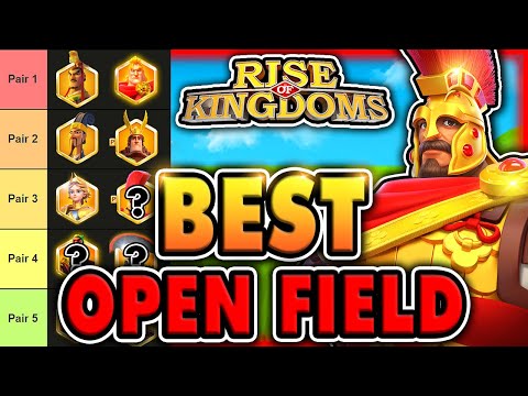 Best 5 & 7 OPEN FIELD Commander Pairs in Rise of Kingdoms