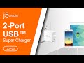 j5create® 2-Port USB QC3.0 Charger JUP20