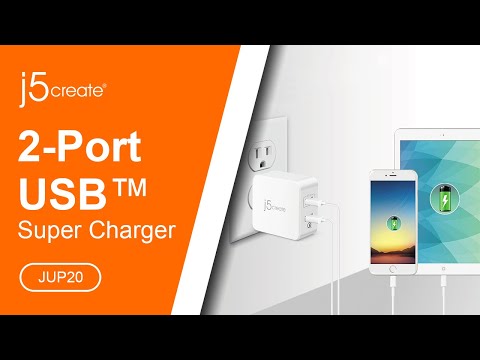 j5create® 2-Port USB QC3.0 Charger JUP20