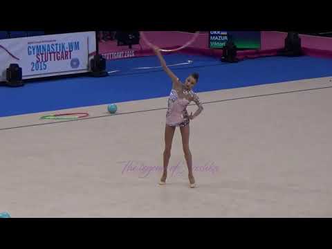 Viktoriia MAZUR (UKR) hoop - 2015 Stuttgart worlds Qualifs