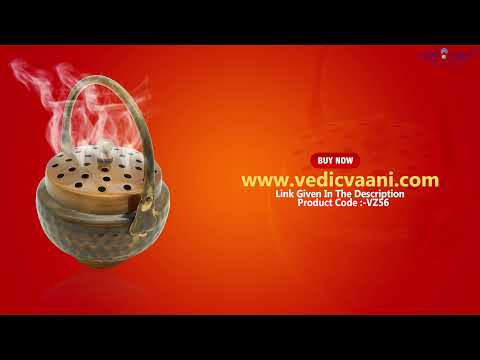 Sacred Pot in Antique Finish for Dhoop Cup, Loban Burner, Sambrani Dhuni video