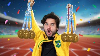 FUI PARA AS OLIMPÍADAS  DE 2024 E GANHEI 5 MEDALHAS DE OURO PARA O BRASIL!