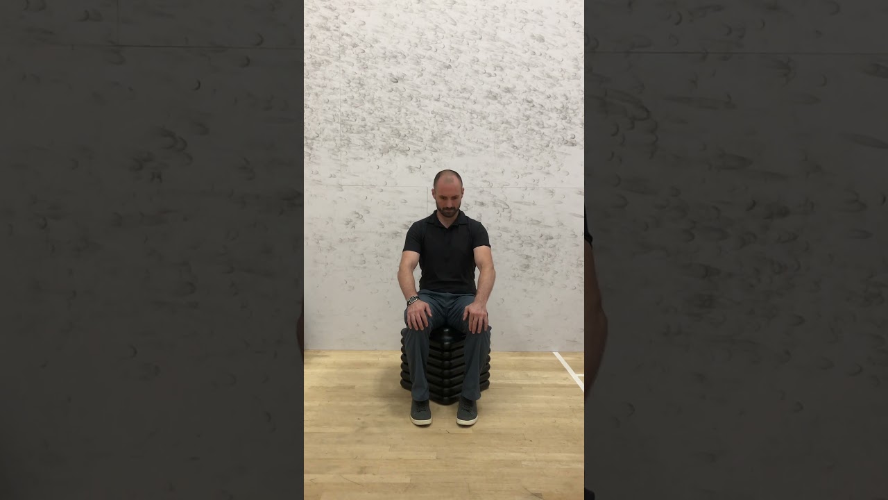 Seated Cervical Flexion (Front View)