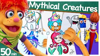 50 min | How To Draw Mythical Creatures | Art Tutorial for Kids | Artie's Show