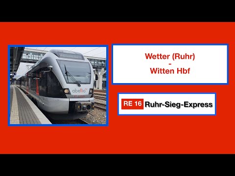 Wetter Ruhr - Witten Hbf / Abellio RE 16 Ruhr-Sieg-Express