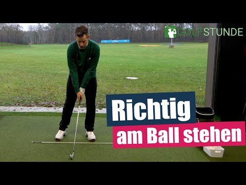 Das Setup: richtig am Ball stehen (Ansprechposition Golf)