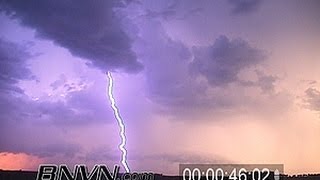 preview picture of video '8/29/2001 Intense lightning video at sunset'
