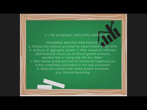 THE EVOLUTION OF TOURISM PLANNING; TOURISM PLANNING TRADITIONS