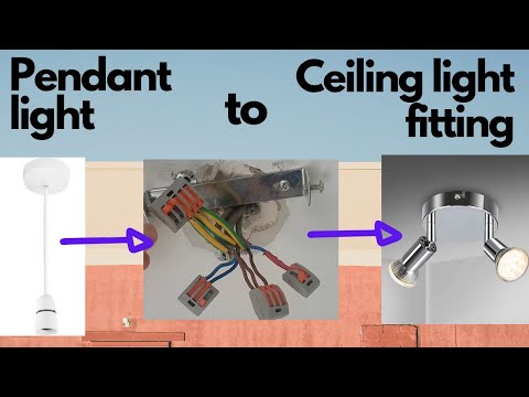 How to replace Pendant light with Ceiling Light Fitting - Step by Step Wiring and Tips!