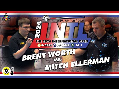 9-Ball - MITCH ELLERMAN vs BRENT WORTH - 2024 International Open 9-Ball