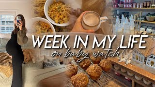 WEEK IN MY LIFE | baby update, bedroom refresh, labor prep, & baking sourdough pumpkin muffins!