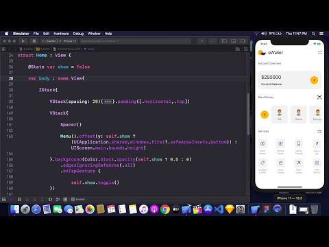 eWallet App UI Using SwiftUI - Designing Wallet App UI Using SwiftUI - SwiftUI Tutorial