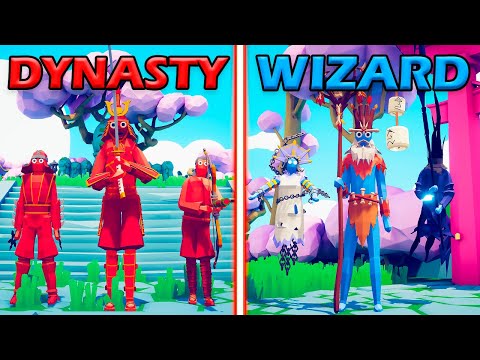 DYNASTY TEAM vs WIZARD TEAM - Totally Accurate Battle Simulator | TABS