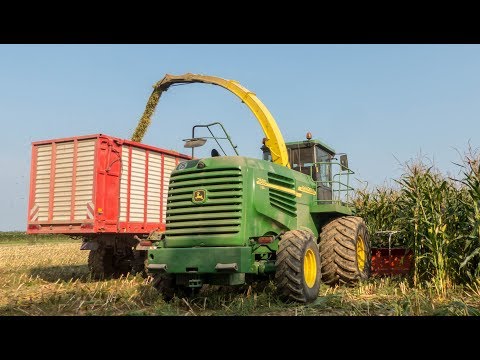 Kukurydza na Kiszonke 2018 - KwiatTeam - 4x John Deere, Valtra