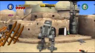 Lego Star Wars Saga - Episode 4 - Chapter 3 - Mos EIsley Spaceport - Gameplay/Walkthrough