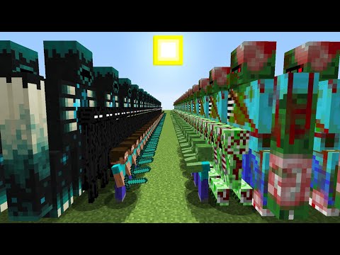 HEROBRİNE ORDUSU VS ZOMBİ ORDUSU 😱 - Minecraft