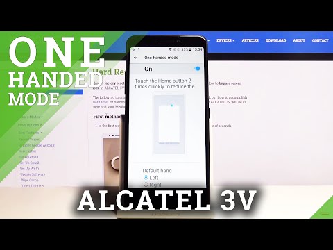 How to Use One Handed Mode in ALCATEL 3V - Enable One Handed Mode