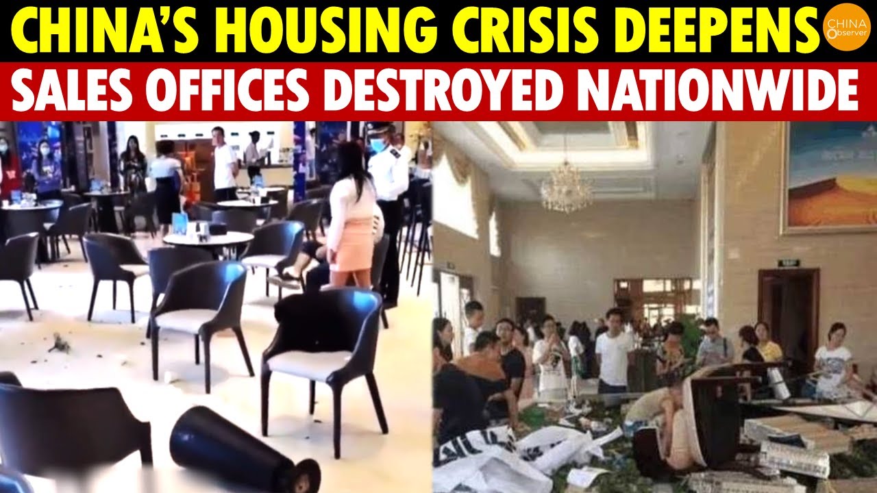 China’s Housing Crash Turns Tragic: Sales Offices Across the Country Smashed in Protest