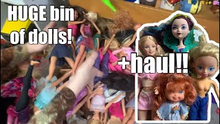I found a doll bin at the thrift store! Toy Hunt & haul