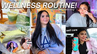 WELLNESS ROUTINE 🧖🏻‍♀️ solo date, working out, self care shopping & ulta haul!